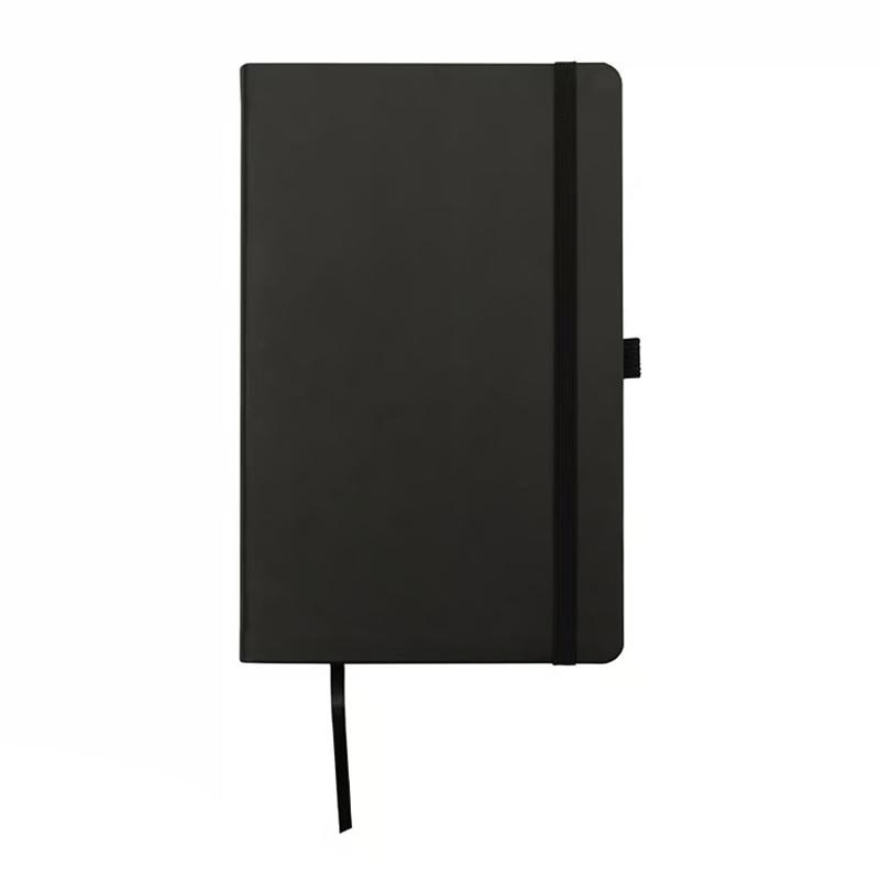 Premium Quality Thermal PU Black Notebook With Black Edges